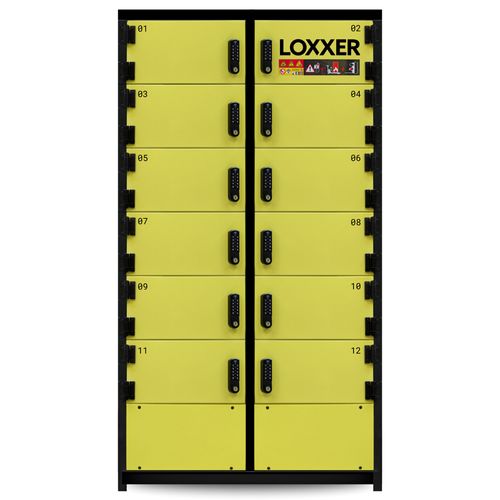 LITHIUM-ION 12 LOCKER CHARGE AND STORAGE CABINET