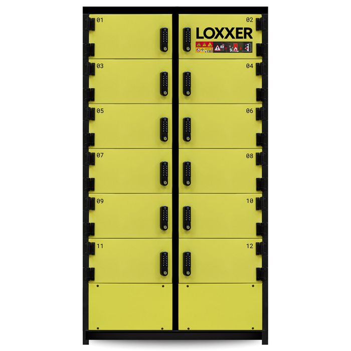 LITHIUM-ION 12 LOCKER CHARGE AND STORAGE CABINET