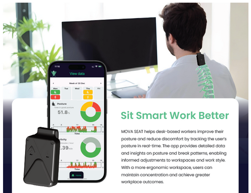 MOVA SEAT – Smart Posture Monitoring & DSE Compliance Solution