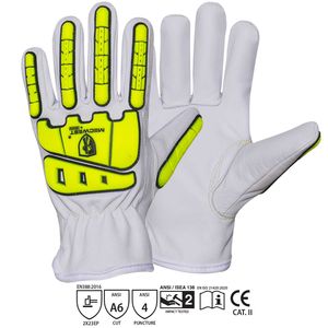 Goatskin Impact & Cut Resistance Driver Style Glove