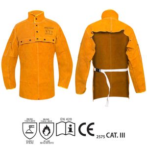  GRAYWOLF® LEATHER WELDING CAPE SLEEVE WITH BIB