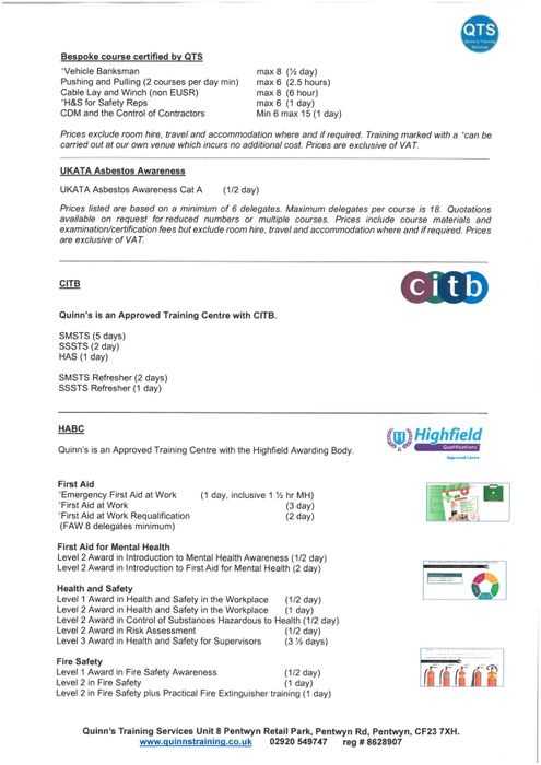 Training Course Programme