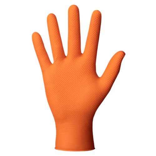 Mercator Ideall Grip Orange Nitrile Multi-Use 8.6-Gram (7.0 Mil).