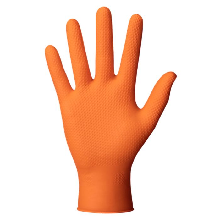 Mercator Ideall Grip Orange Nitrile Multi-Use 8.6-Gram (7.0 Mil).