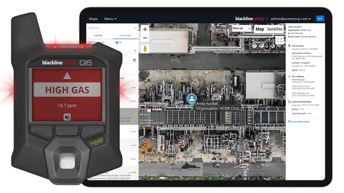 G6 Single-Gas Wearable Detector