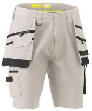 BISLEY WORKWEAR: STRETCH UTILITY HOLSTER POCKET SHORT