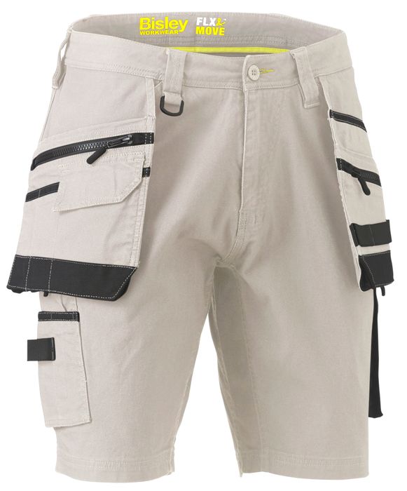 BISLEY WORKWEAR: STRETCH UTILITY HOLSTER POCKET SHORT