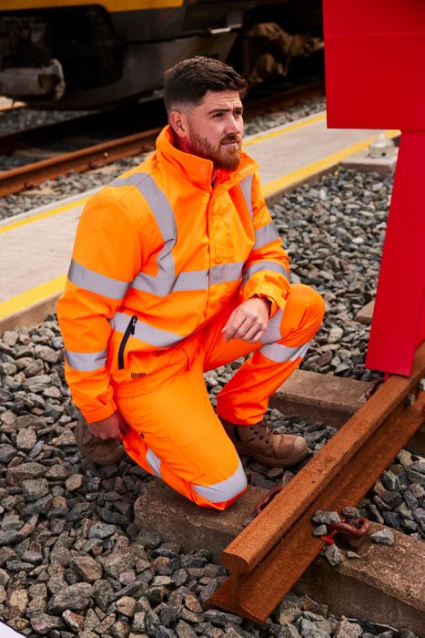 BISLEY WORKWEAR: HI VIS WET WEATHER RIPSTOP BOMBER JACKET