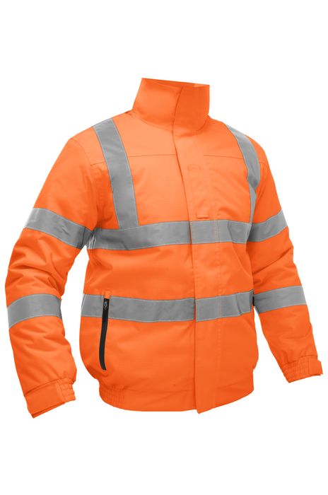 BISLEY WORKWEAR: HI VIS WET WEATHER RIPSTOP BOMBER JACKET