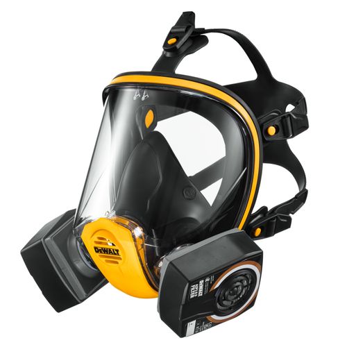 DEWALT Reusable Full Face Mask Respirator with A2P3 Filters