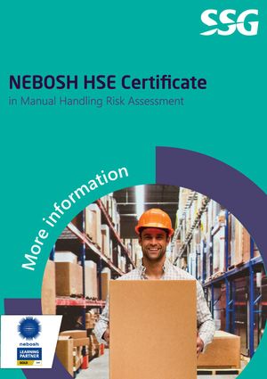 NEBOSH HSE Certificate in Manual Handling Risk Assessment