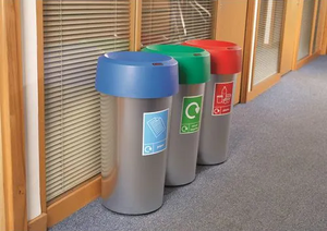 Colour Coded Recycling Bin 50L