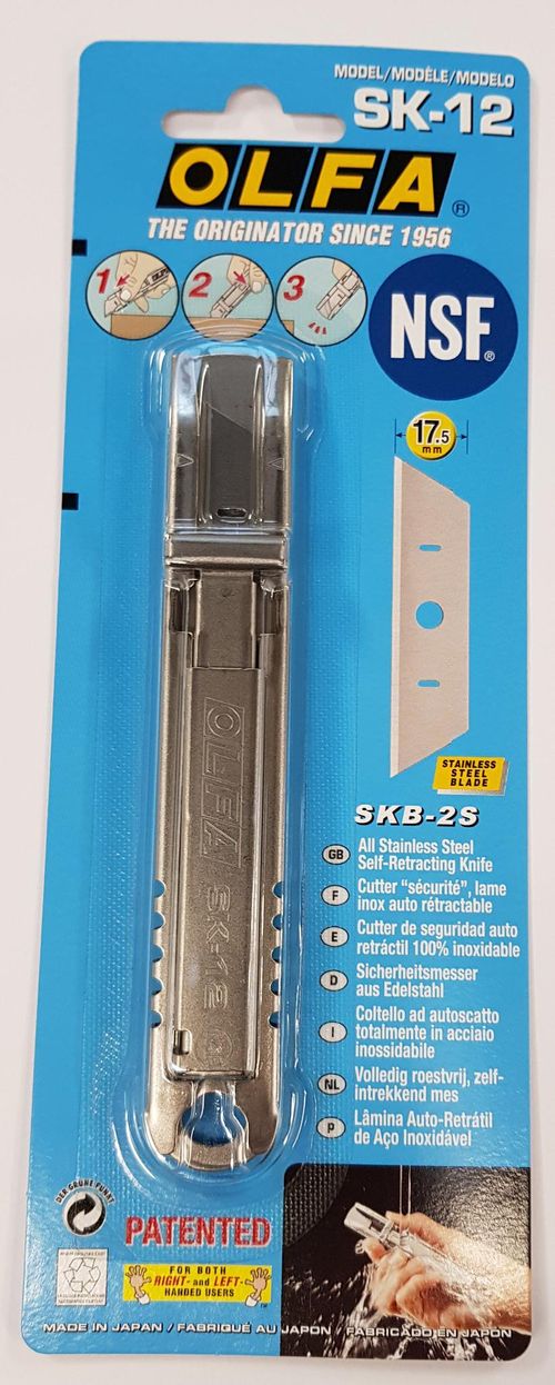 SK12 FOOD SAFE ALL METAL + DETECTABLE