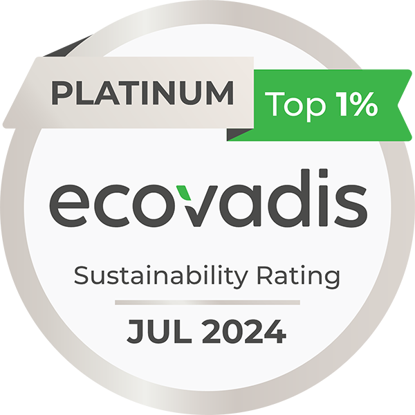Elten receives the platinum medal at Ecovadis