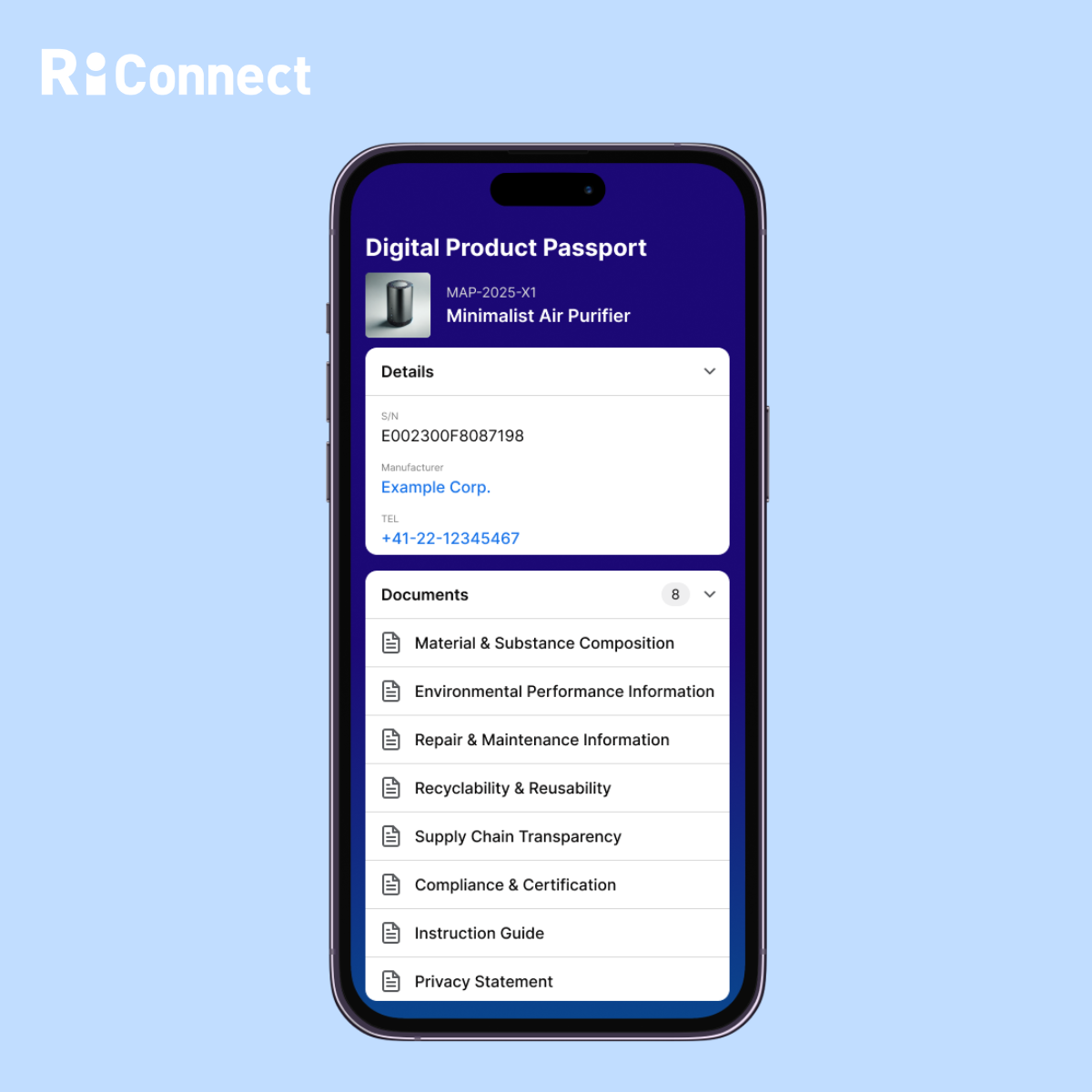 RiConnect Issues Digital Product Passports