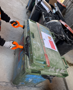 Product Launch! Wheelie Safe® Safety Handles for waste bins