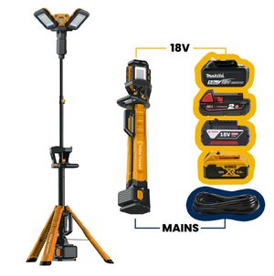 NightSearcher TriStar Connect: A Powerful Work Light with Power Tool Battery Compatibility