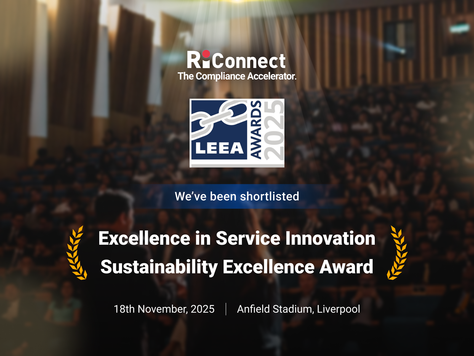 Shortlisted for LEEA Awards in Innovation and Sustainability Excellence