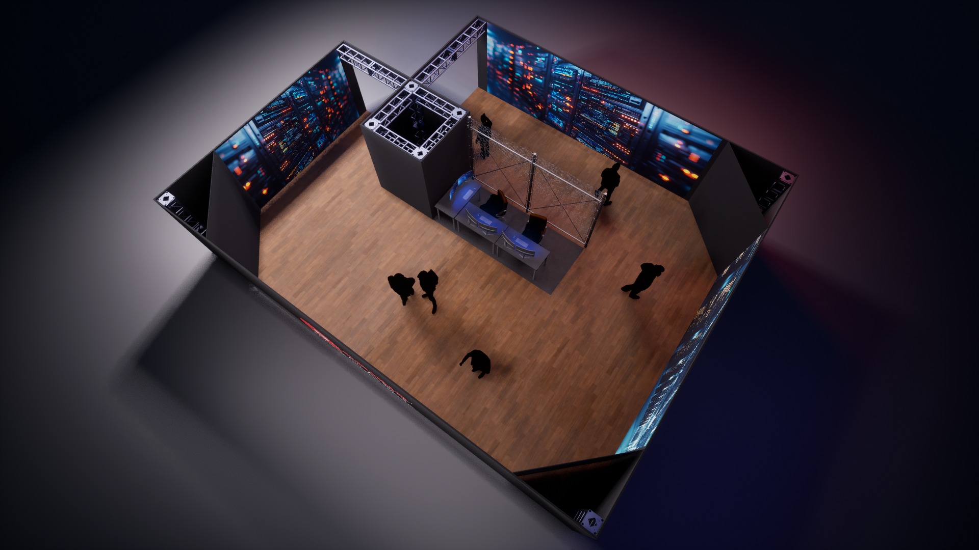 Data Centre Live Demonstrator by Crisis cast mock-up