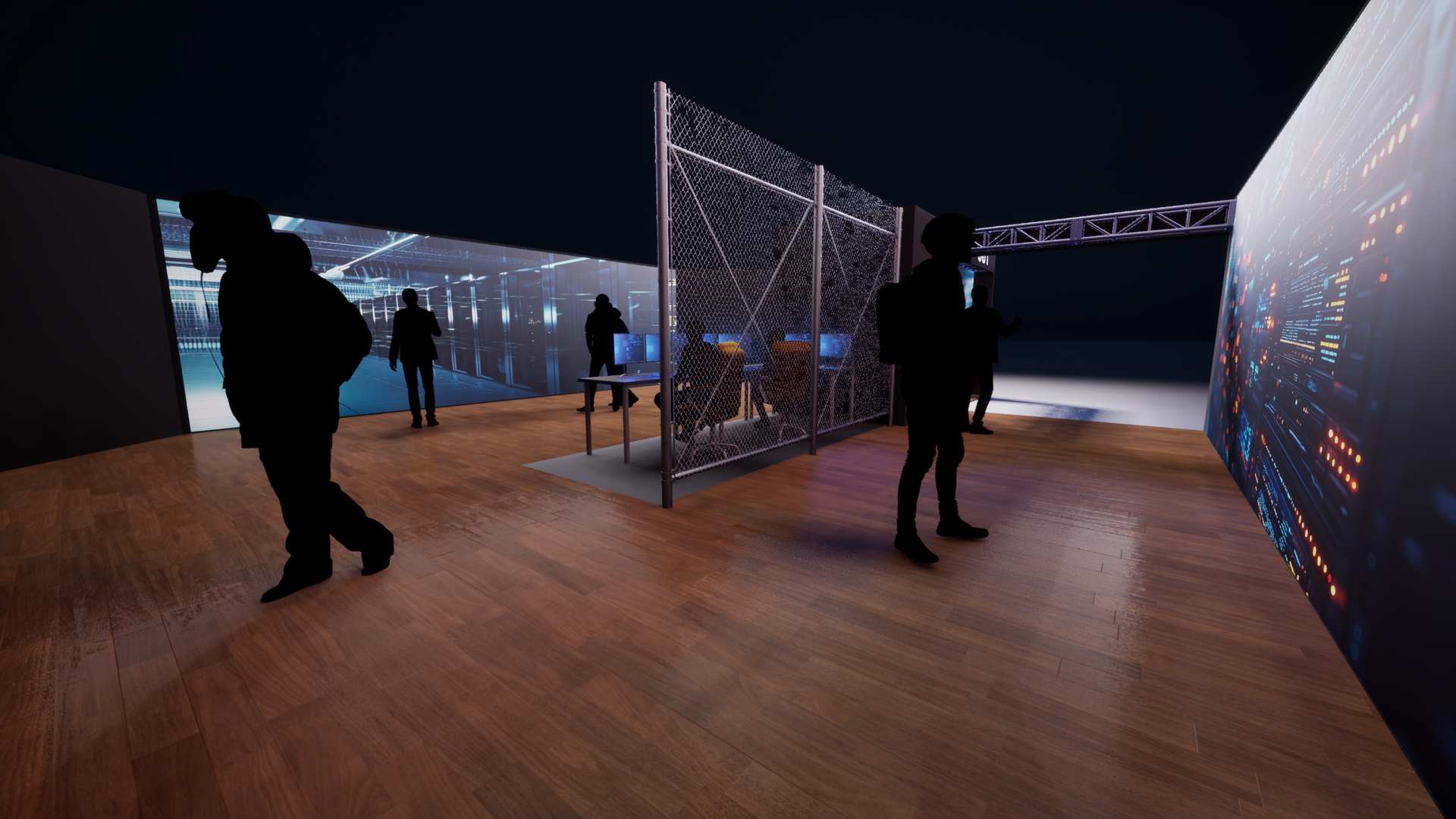 Data Centre Live Demonstrator by Crisis cast mock-up