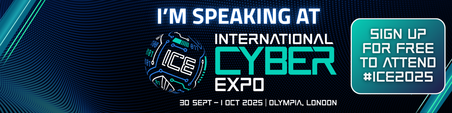 International Cyber Expo Speaker LinkedIn Banner