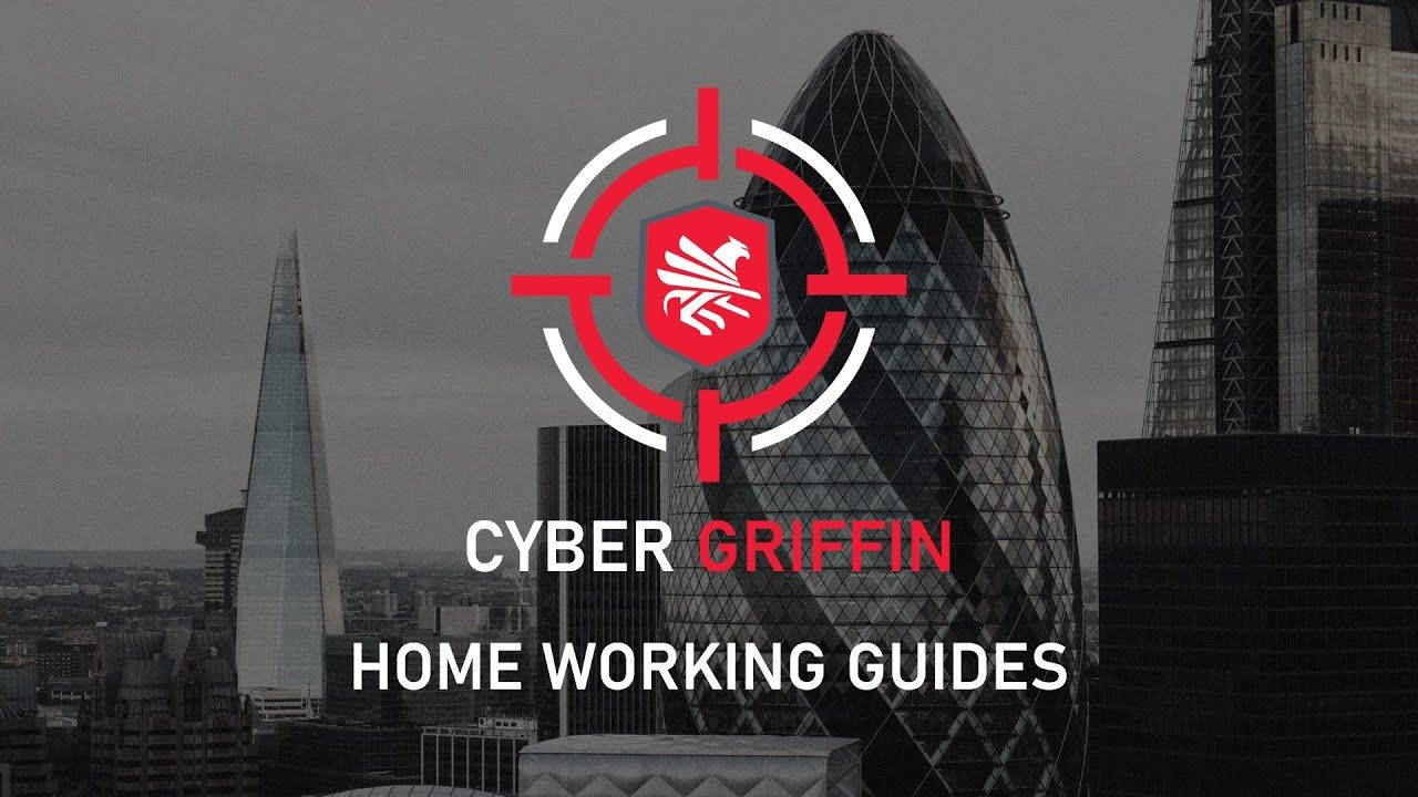  Cyber Griffin Logo on bw London landscape 