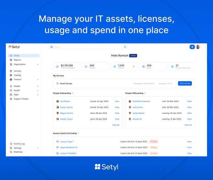 Setyl - IT Asset & License Management Platform (ITAM)