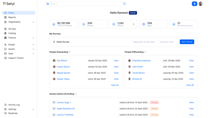 Setyl - IT Asset & License Management Platform (ITAM)