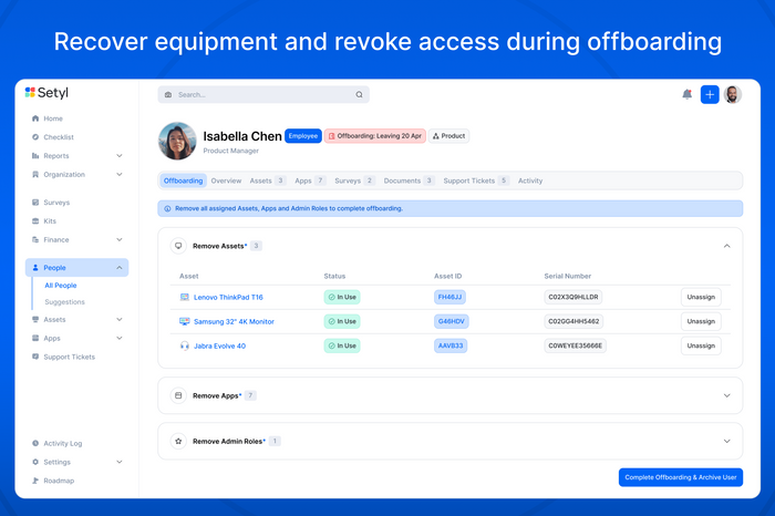 Setyl - IT Asset and License Management Platform (ITAM)