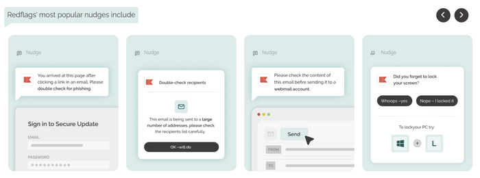 Redflags® - Step 2 - Intervene intelligently on-device with teachable moments