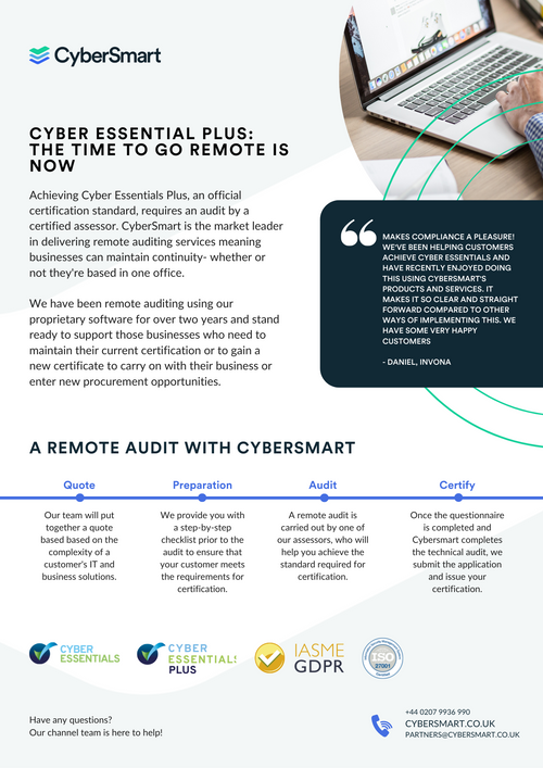 CyberSmart Cyber Essentials Plus