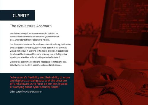 Clarity - The e2e-assure Approach