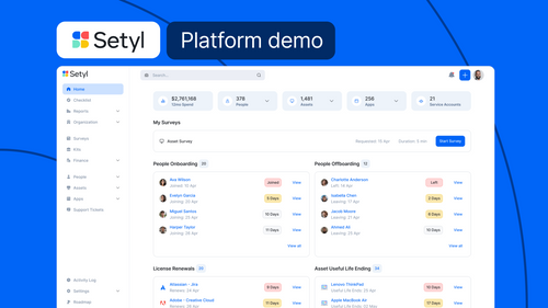 Setyl Demo 2026 | IT Asset Management Software