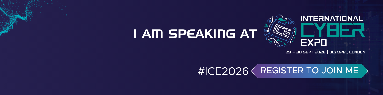 International Cyber Expo Speaker LinkedIn Banner