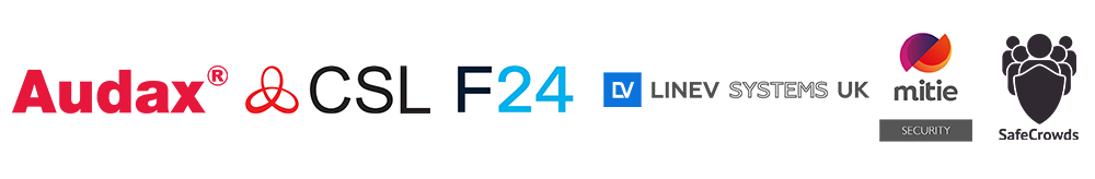 Audax, CSL, F24, LINEV Systems UK, Mitie Security & SafeCrowds