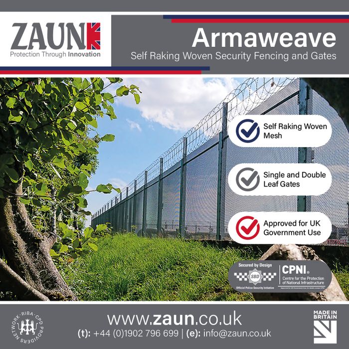Armaweave by Zaun - Self Raking Woven Security Fencing and Gates