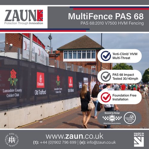 MultiFence PAS 68 - PAS 68:2010 V7500 HVM Temporary Fencing