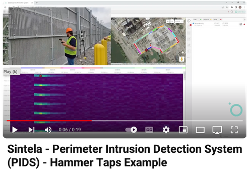 Sintela - Perimeter Intrusion Detection System (PIDS) -  Hammer Taps Example