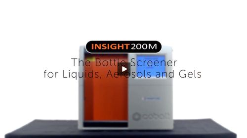 Bottle Scanner for Liquids, Aerosols and Gels using Insight200M