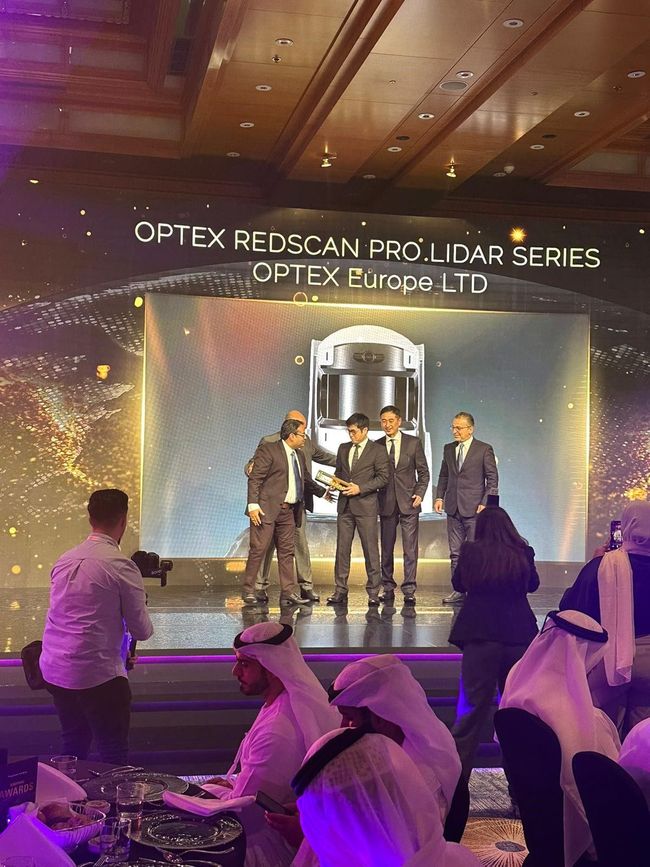 OPTEX wins Innovation Award at Intersec Dubai 2023