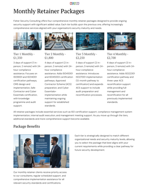 Consultancy Packages