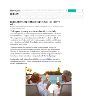 A&G x The Telegraph