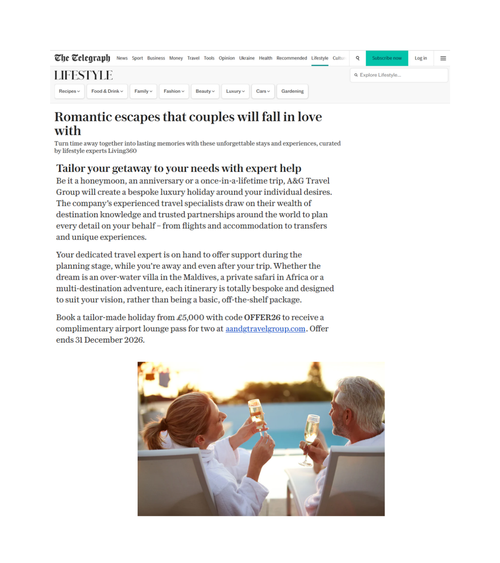 A&G x The Telegraph
