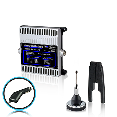 Mobile X4 50dB 4-Band 4G/5G Ready LTE Mobile Network Signal Amplifier Kit