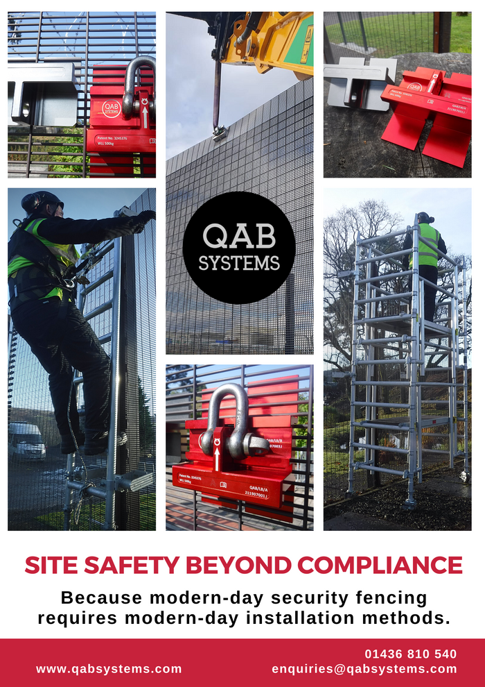 Safe access and installation of 358 security mesh