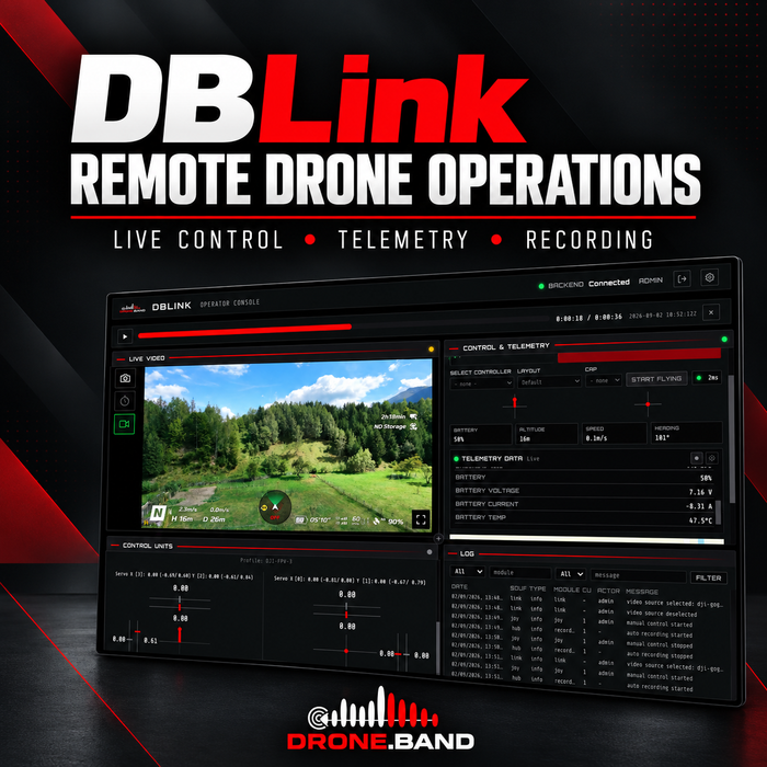 DBLink – Remote Drone Control & Monitoring Platform