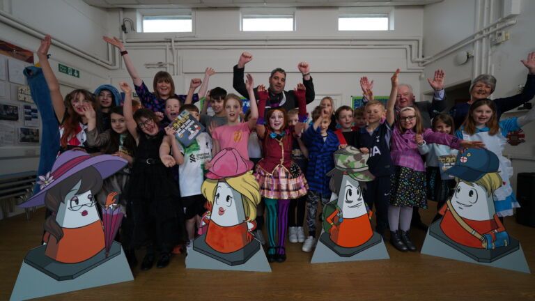 'The Cones' bring Highways Safety and the Automated Cone Laying Machine to life for Children on World Book Day