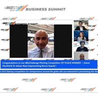 Novus Guard is crowned as a global winner of e-Biz Challenge 2021