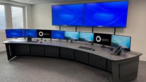 Opem Chooses Custom Consoles SteelBase for New Security Control Desk