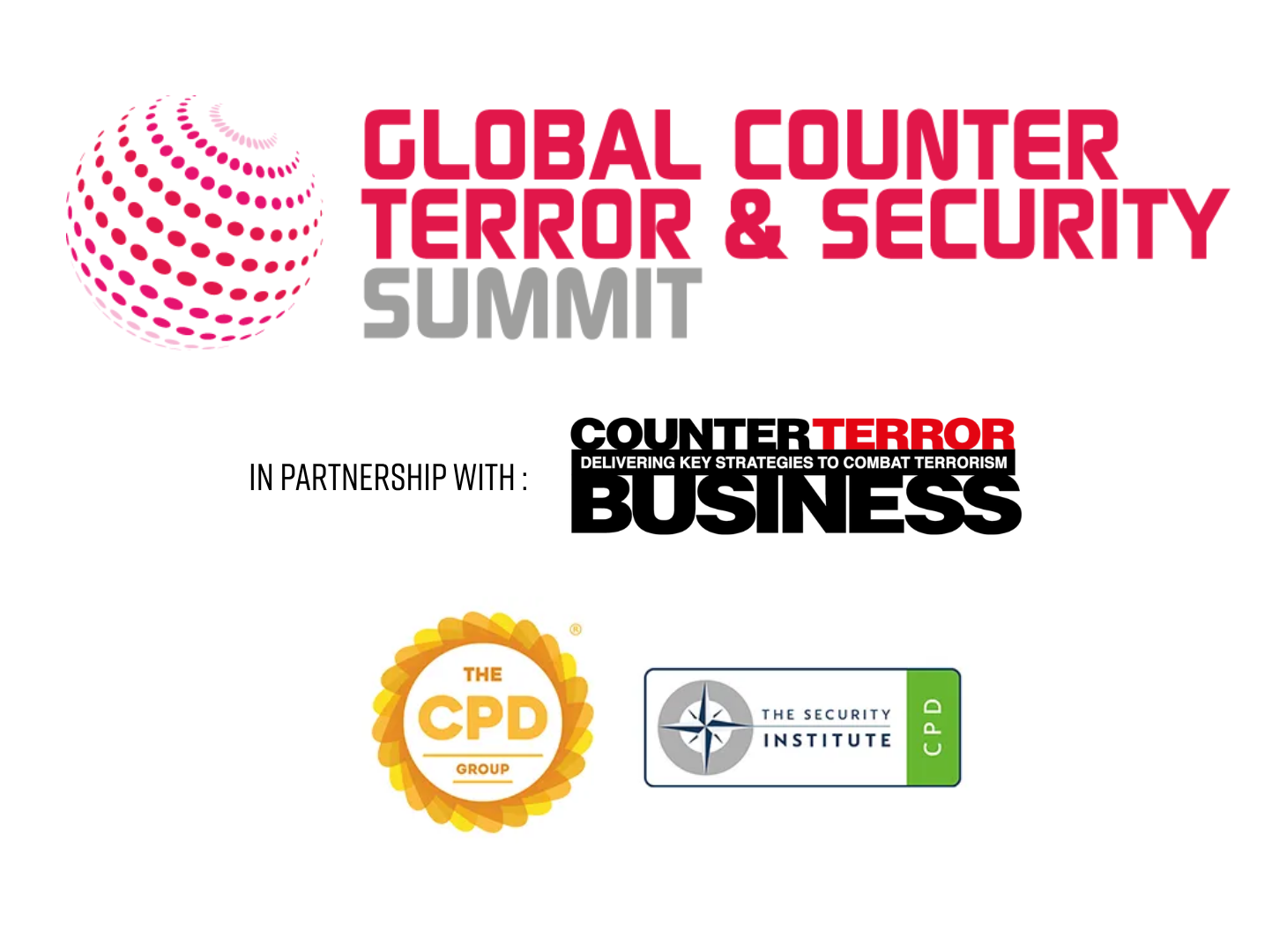 Global Counter Terror & Security Summit, The CPD Group | The Security Institute CPD logos
